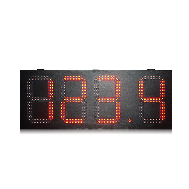 工厂直销批发价12英寸单红色RF无线控制888.8加油站汽油价格显示板