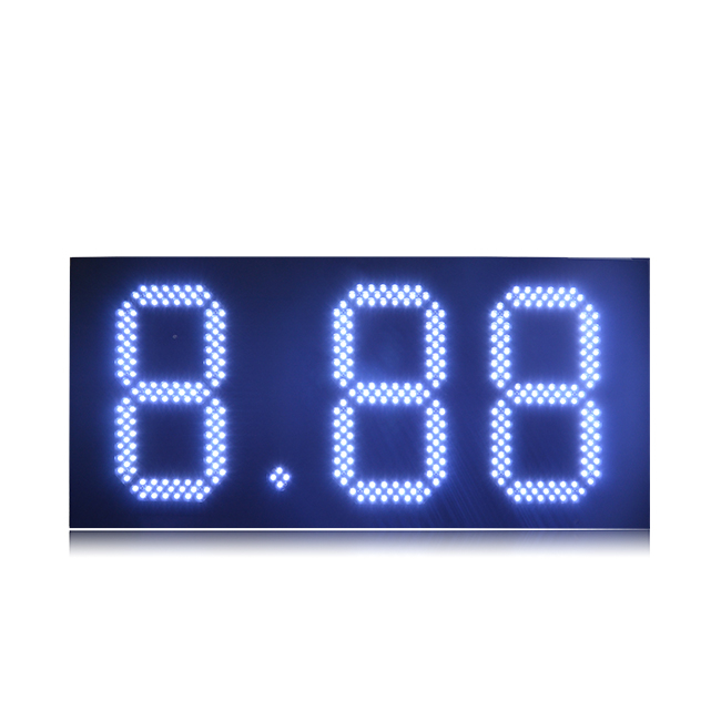 热卖沙特阿拉伯12英寸防雨白色8.88 Led油价牌