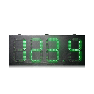 室外使用防雨铁箱高亮度绿色12英寸888.8遥控LED油价牌